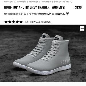 HIGH-TOP ARCTIC GREY TRAINER (WOMEN'S) - size 8.5